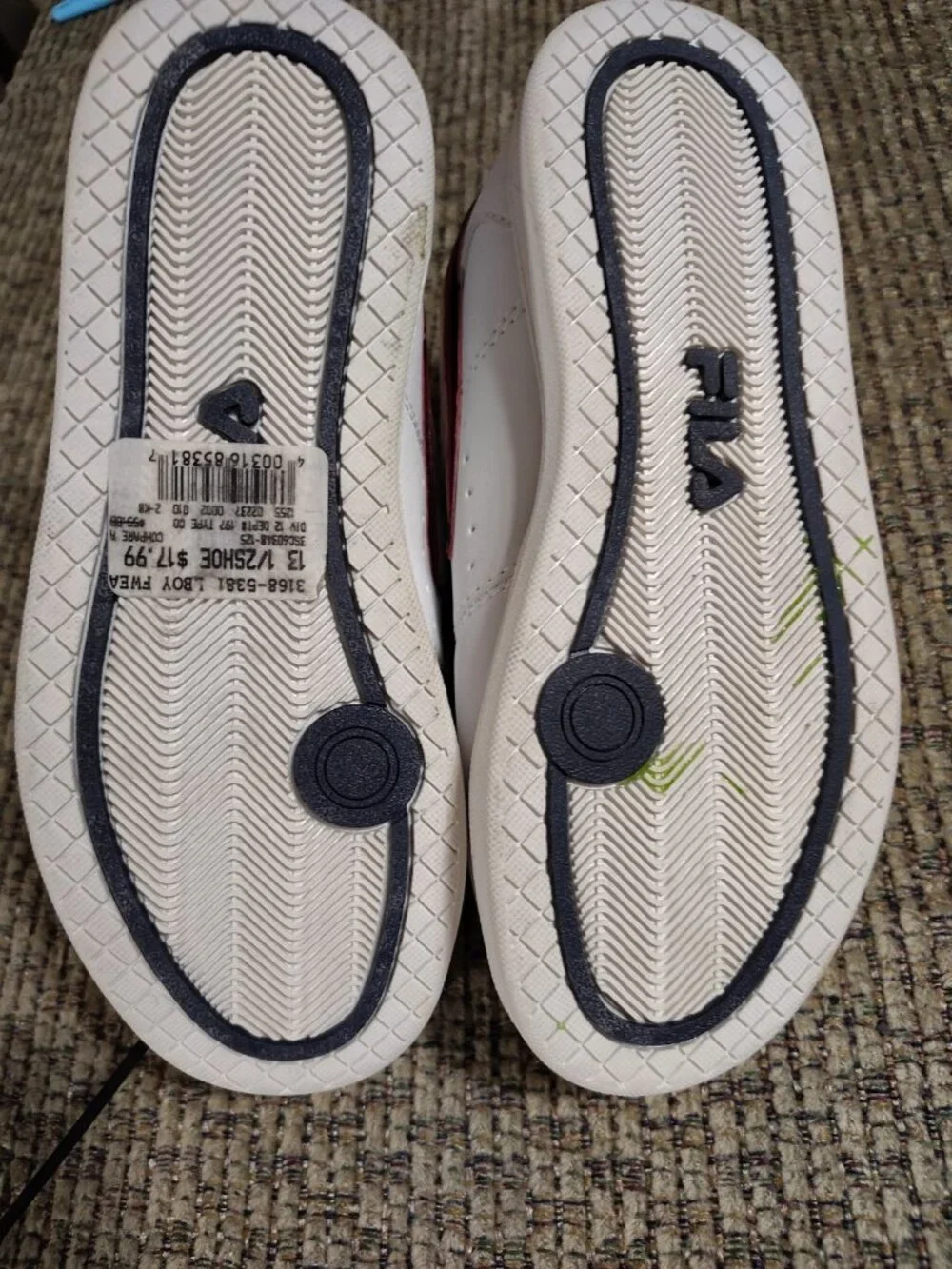 Fila Original Fitness White-Navy-Red Size 13 3SC 60348-125